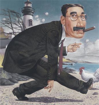 C.F. PAYNE. Groucho Marx in Skowhegan.